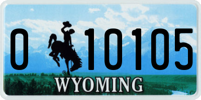 WY license plate 010105