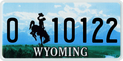 WY license plate 010122