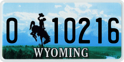 WY license plate 010216