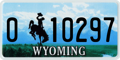 WY license plate 010297