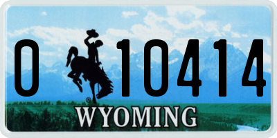 WY license plate 010414