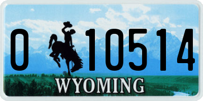 WY license plate 010514