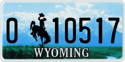 WY license plate 010517