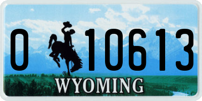 WY license plate 010613