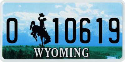 WY license plate 010619