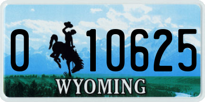 WY license plate 010625