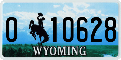 WY license plate 010628