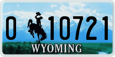 WY license plate 010721