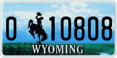 WY license plate 010808