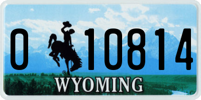 WY license plate 010814