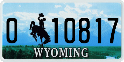 WY license plate 010817