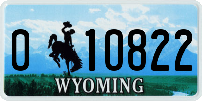 WY license plate 010822