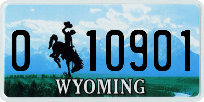 WY license plate 010901