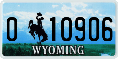WY license plate 010906