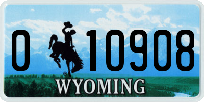 WY license plate 010908