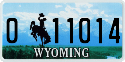 WY license plate 011014