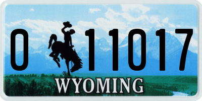 WY license plate 011017