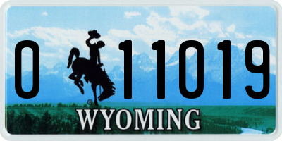 WY license plate 011019