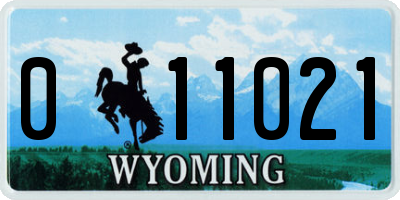 WY license plate 011021