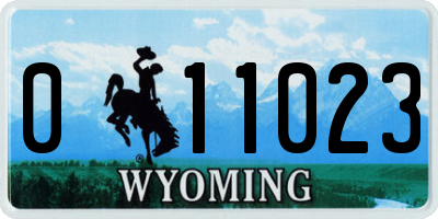 WY license plate 011023