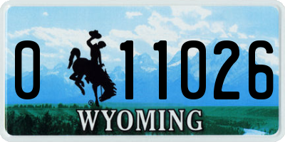 WY license plate 011026