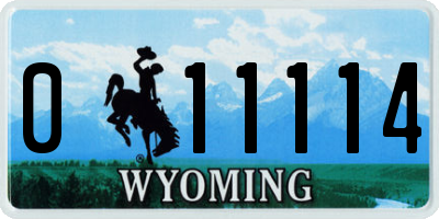 WY license plate 011114