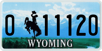 WY license plate 011120