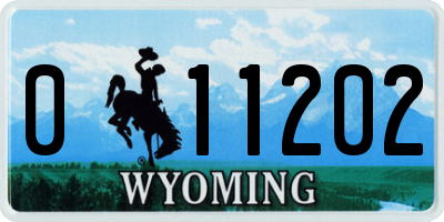 WY license plate 011202