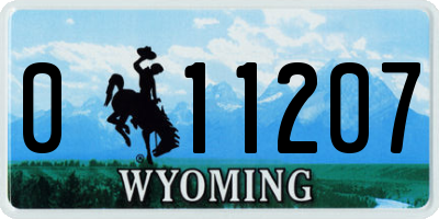 WY license plate 011207