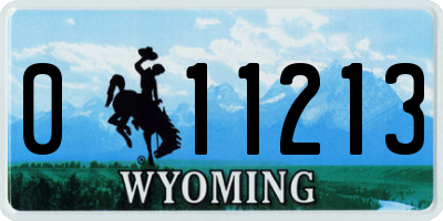 WY license plate 011213