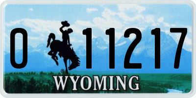 WY license plate 011217