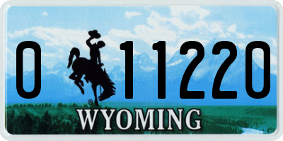 WY license plate 011220