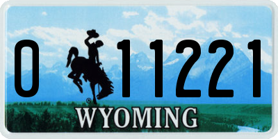 WY license plate 011221