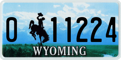 WY license plate 011224