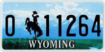 WY license plate 011264