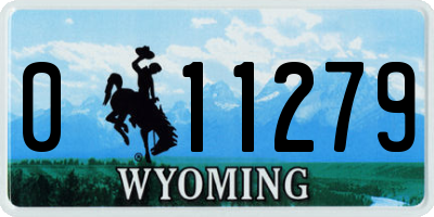 WY license plate 011279