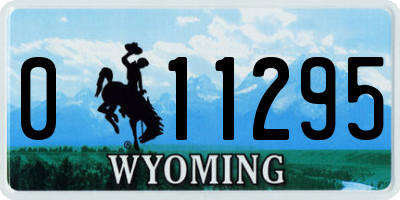 WY license plate 011295