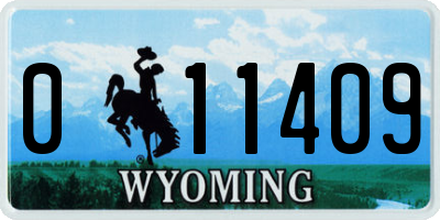 WY license plate 011409