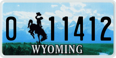 WY license plate 011412