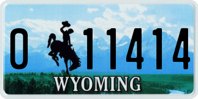 WY license plate 011414