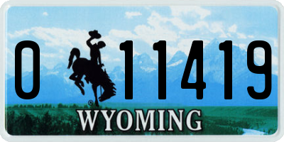 WY license plate 011419