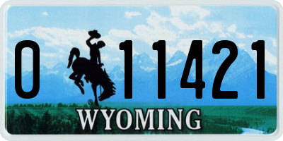 WY license plate 011421