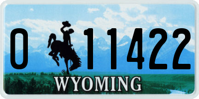 WY license plate 011422