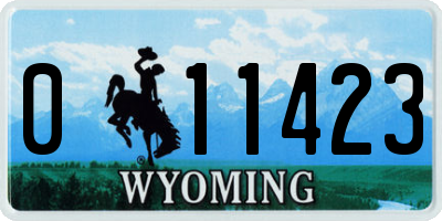 WY license plate 011423