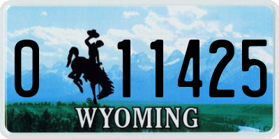 WY license plate 011425