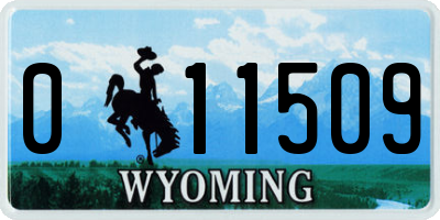 WY license plate 011509