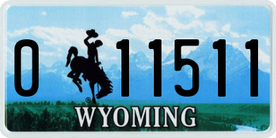 WY license plate 011511