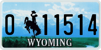 WY license plate 011514