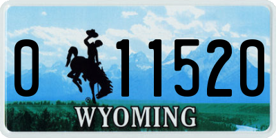 WY license plate 011520