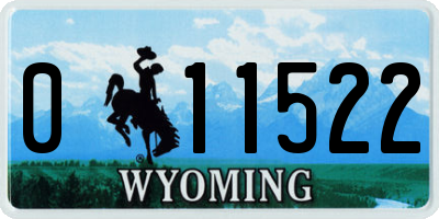 WY license plate 011522